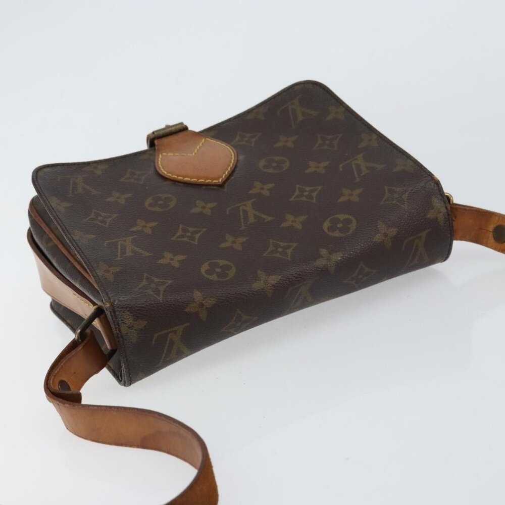 Authentic LOUIS VUITTON Monogram Cartouchiere MM Shoulder Bag M51253 LV - Picture 13 of 16